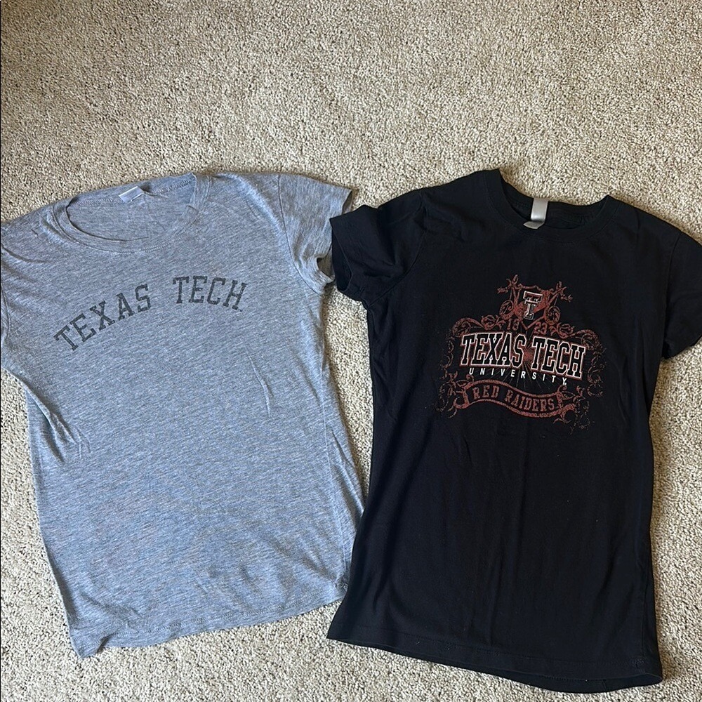 Texas Tech Red Raiders University‎ Graphic T Shirt Black & Gray Kids Bundle